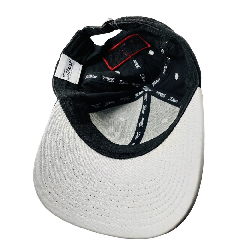 Titleist FJ Pro V1 Logo Golf Baseball Cap Hat Adjustable Black White Embroidered - Picture 10 of 12